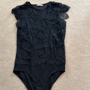 Zara Black Lace Bodysuit